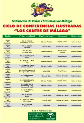 Ciclo de Conferencias. Los Cantes de Málaga.