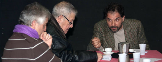 Miguel Zurita con Oscar Romero y Rafael Castillo Vega