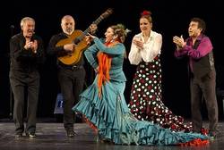 Bienal de Flamenco de Málaga. Momento de fiesta y baile.