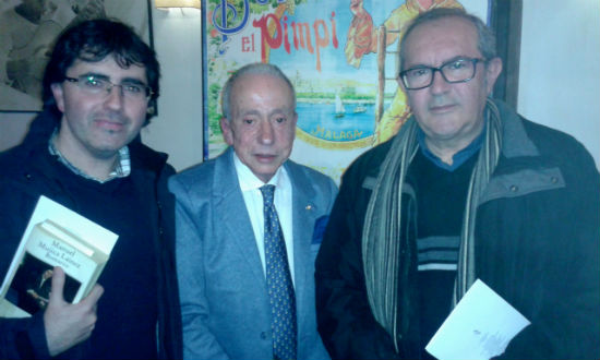 Antonio J. Quesada con Antonio Parra y Francisco Ruíz Noguera,