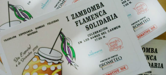 Los 300 de Aforo Libre, Zambomba flamenca solidaria,  Comedor Sto Domingo, Balneario de los Baños del Carmen,