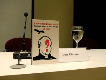 Lola Clavero, La confesión nefanda del asesino improbable, Una novela negra de humor o una novela de humor negro,  Ateneo de Málaga, 