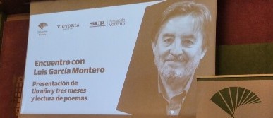 Luis García Montero, Un año y tres meses, Salón de Unicaja, Aula de Cultura del diario SUR, 